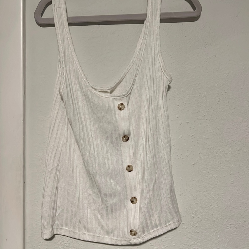 White tank H&M xs